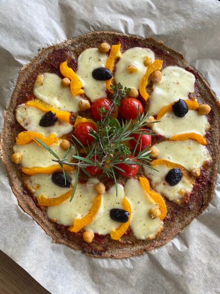 Quinoa-Hirse-Pizza